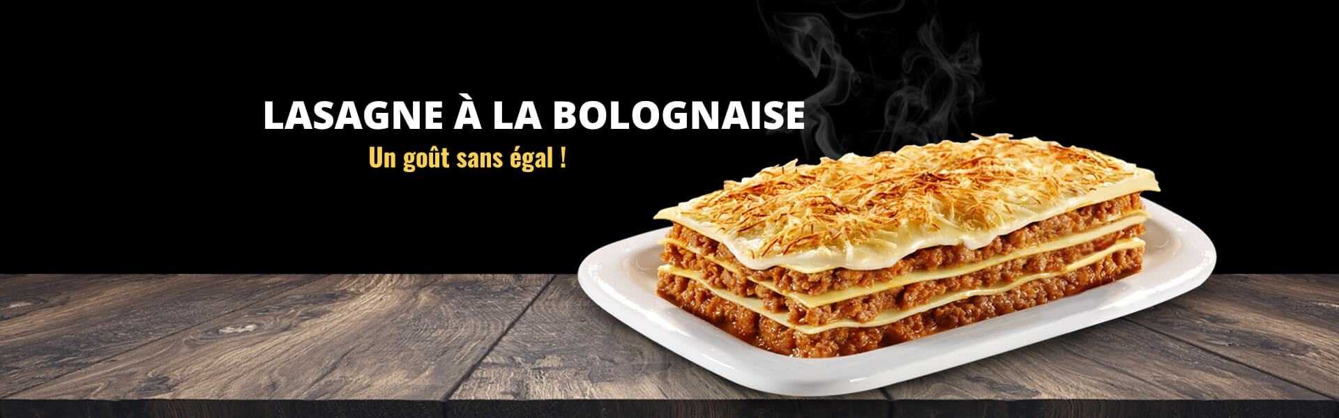 Livraison lasagne a la bolognaise 