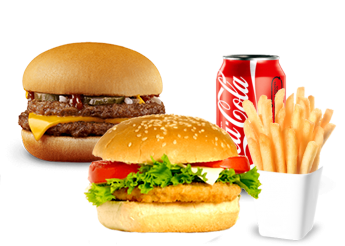 Doubles Cheese + Chicken Burger 
+ Frites 
+ 1 Boisson 33cl au choix.