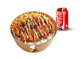 Riz long parfum�, tenders, sauce sweet chili sucr�e sal�e, oignons crispy, persil hach� 
+ 1 Boisson 33cl au choix.
