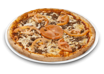 Sauce barbecue, viande hach�e, tomates fra�ches, oignons.
