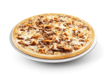 Cr�me fra�che, fromage, poulet, viande hach�e, oignons.